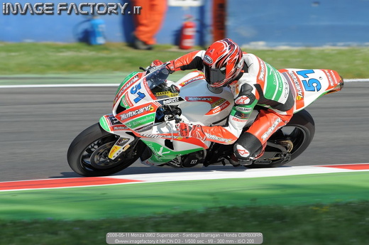 2008-05-11 Monza 0962 Supersport - Santiago Barragan - Honda CBR600RR